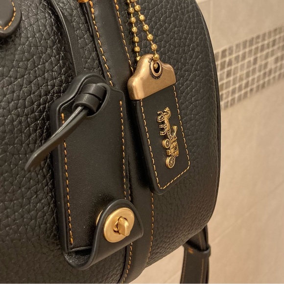 Coach Ruby 25 Pebble Leather Satchel - Picture 9 of 14